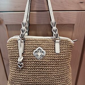 Brighton Collectables Braided Handle Tan Bag